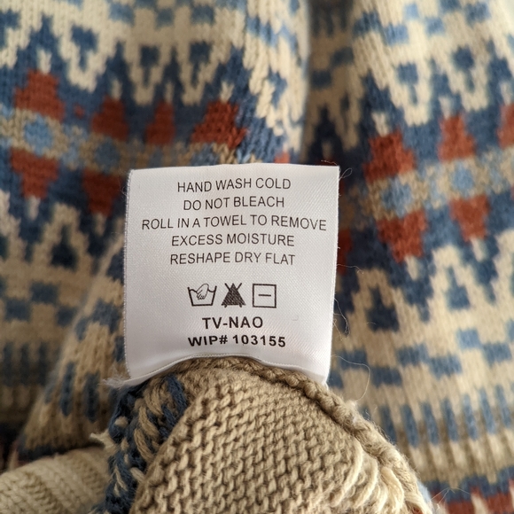 Woolrich | Fair Isle Zipper Front Nordic  Sweater - Picture 11 of 11